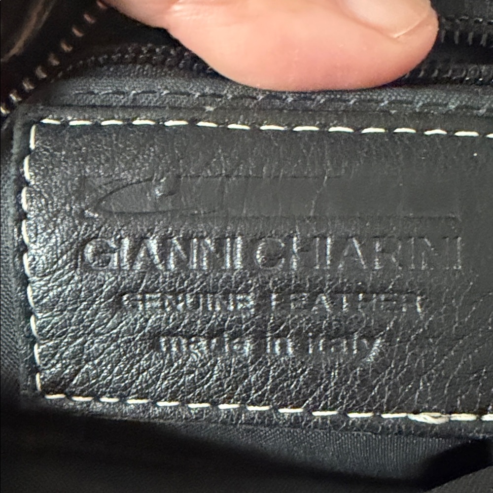 Gianni Black Leather Bag
